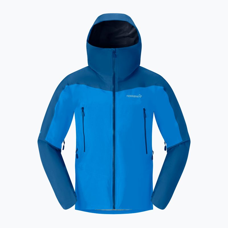 Herren-Regenjacke NORRONA Falketind Gore-Tex brilliant blue/dark blue 3