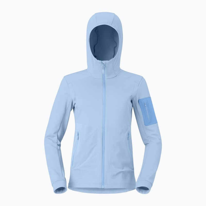 Damen-Trekkingsweatshirt NORRONA Falketind Warm2 Stretch Hood cashmere blue/allure 5