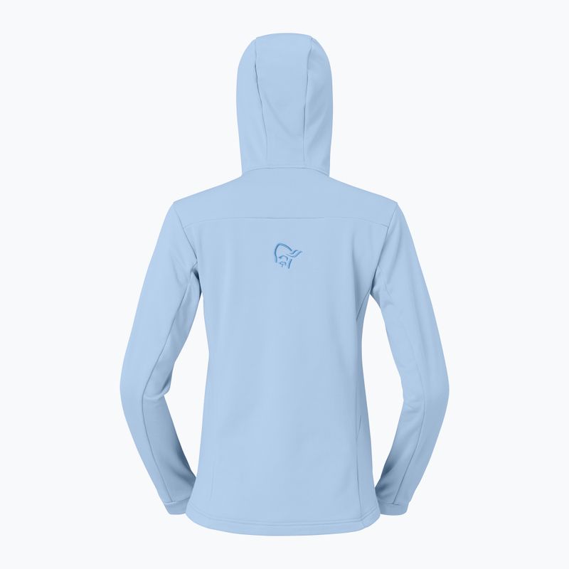 Damen-Trekkingsweatshirt NORRONA Falketind Warm2 Stretch Hood cashmere blue/allure 6