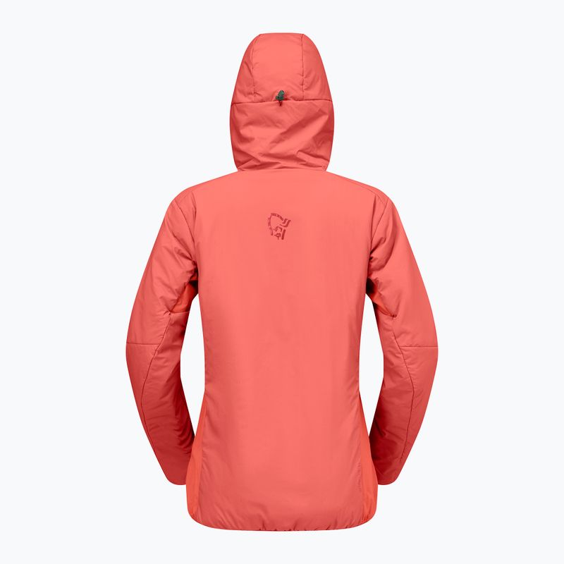 Gefütterte Damenjacke NORRONA Femund Thermo60 Zip Hood deep sea coral 6