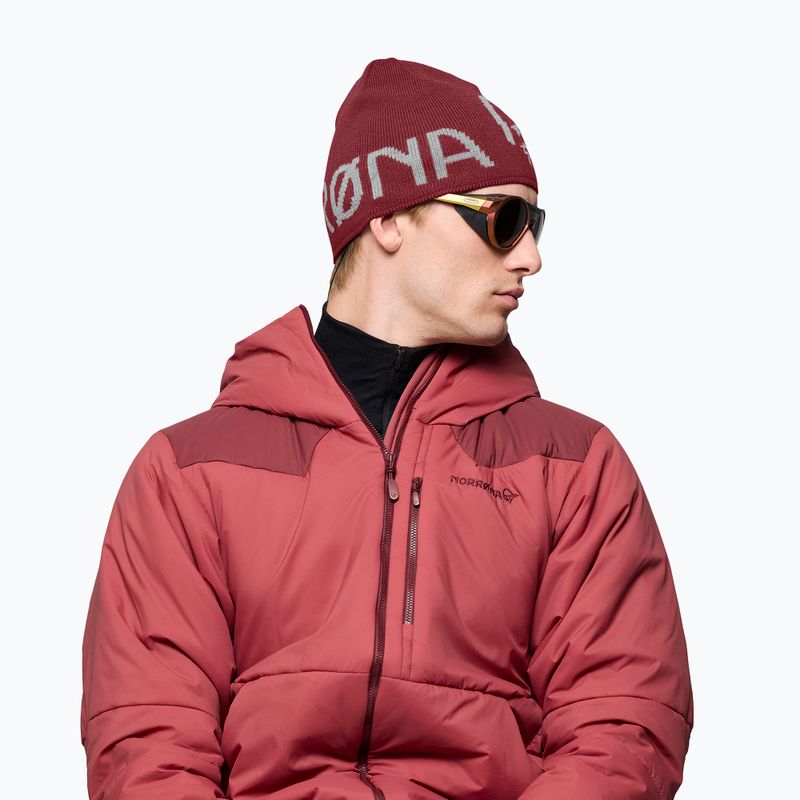 Wintermütze NORRONA MerinoUll Logo Beanie port 4