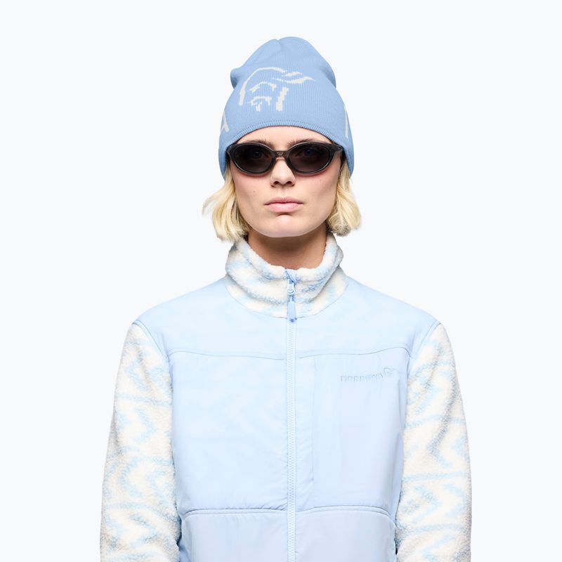 Wintermütze NORRONA MerinoUll Logo Beanie allure 2