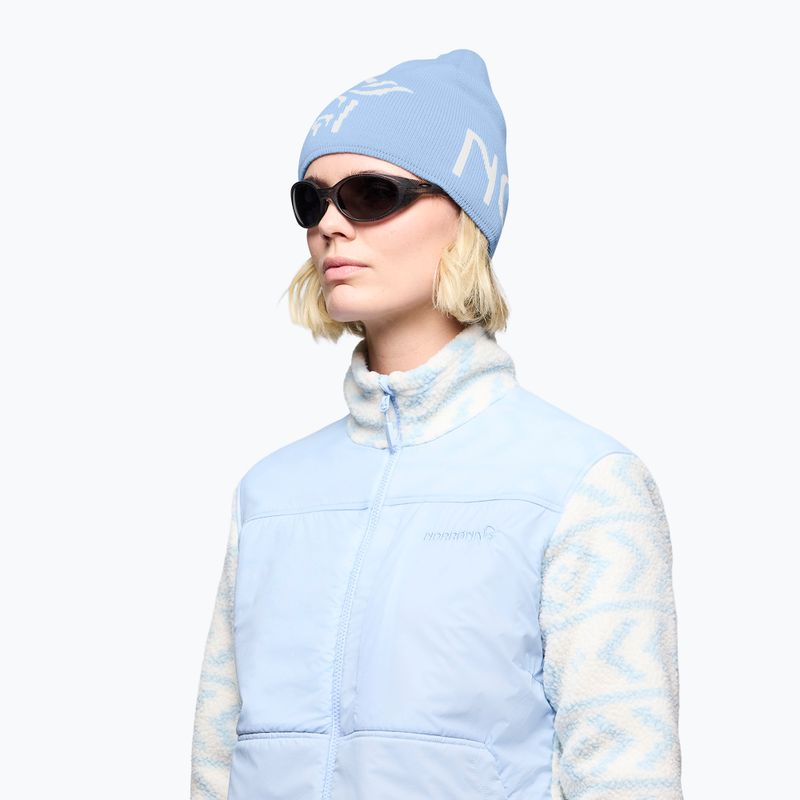 Wintermütze NORRONA MerinoUll Logo Beanie allure 3