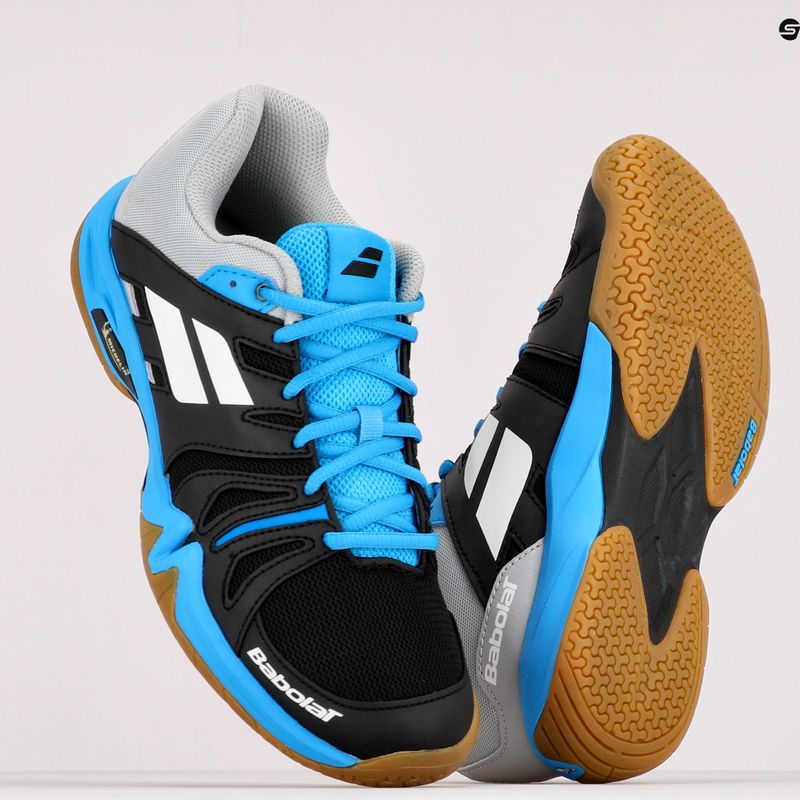 Herren Badmintonschuhe BABOLAT 22 Shadow Team schwarz-blau 30F2105 10