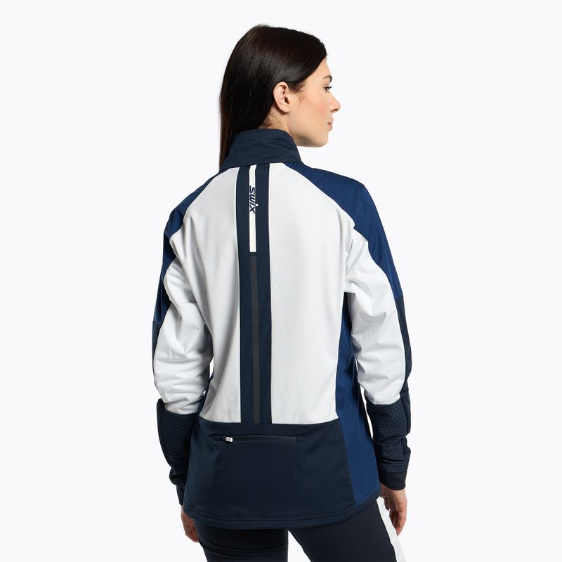 Skijacke Damen Swix Dynamic weiß-blau 3