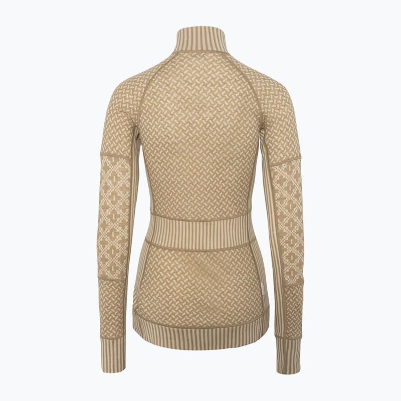 Damen-Funktionssweatshirt KARI TRAA Smekker Half Zip mocha 4