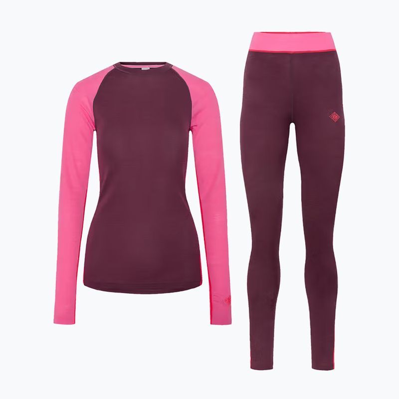 Damen-Set Funktionsunterwäsche KARI TRAA Kaia wine 7