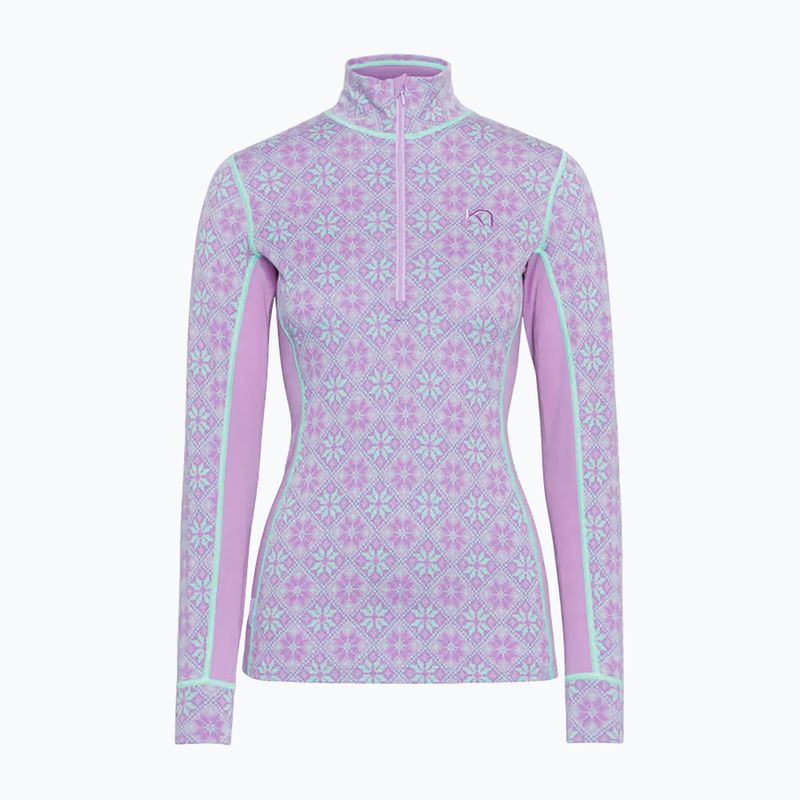 Damen-Funktionssweatshirt KARI TRAA Rose Half Zip lily 6