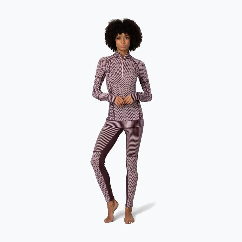 Damen-Funktionssweatshirt KARI TRAA Smekker Half Zip cocoa powder 2