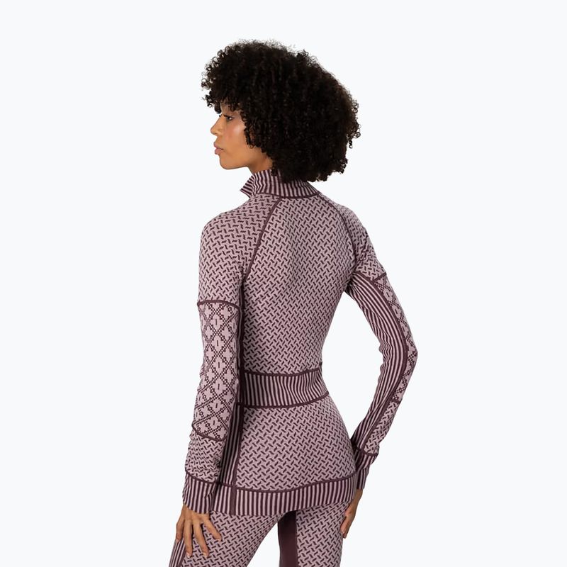 Damen-Funktionssweatshirt KARI TRAA Smekker Half Zip cocoa powder 3