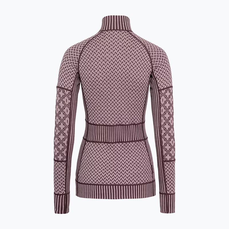 Damen-Funktionssweatshirt KARI TRAA Smekker Half Zip cocoa powder 5