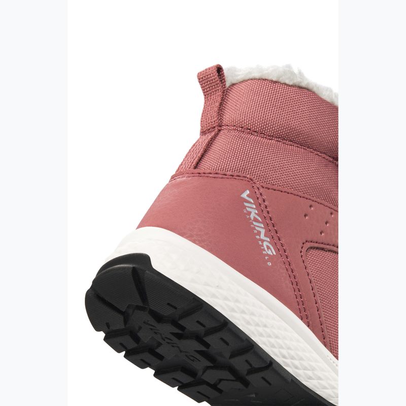 Viking Footwear Equip Warm Waterproof 2V rosa Kinderschneestiefel 8