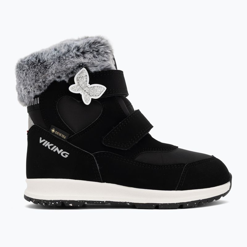 Viking Footwear Belle Butterfly Warm GTX 2V Kinderschneestiefel schwarz 2