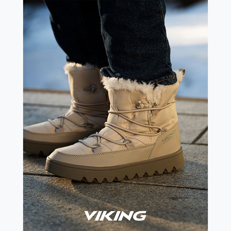 Viking Footwear Snowflake Warm Waterproof SL Creme Schneestiefel 9