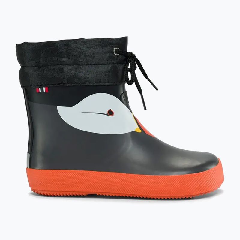 Kinder-Gummistiefel Viking Footwear Alv Barefoot Pfotenabdruck schwarz 8