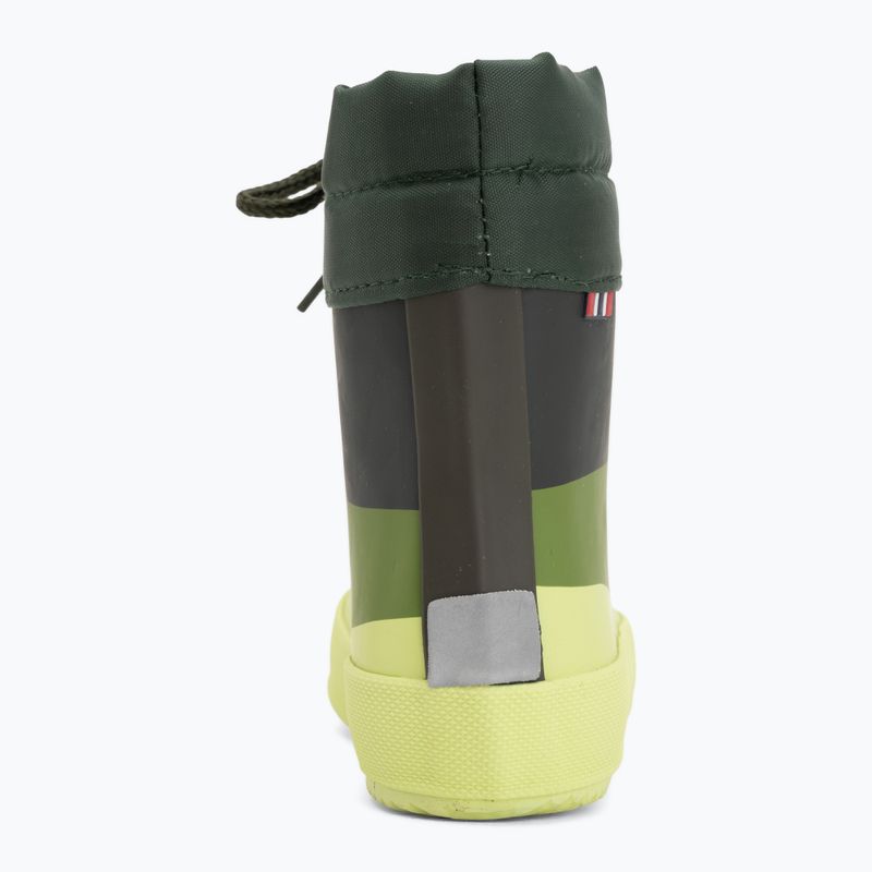 Kinder-Gummistiefel Viking Alv Barefoot Paw Print light green/green 6