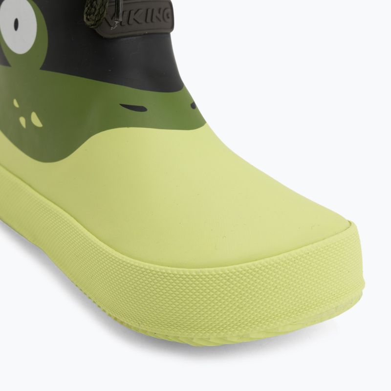Kinder-Gummistiefel Viking Footwear Alv Barefoot Pfotenabdruck hellgrün/grün 7