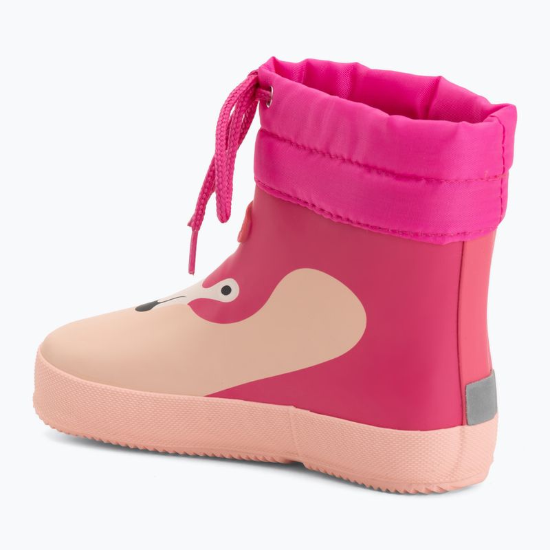 Kinder-Gummistiefel Viking Alv Barefoot Paw Print light pink/magenta 3