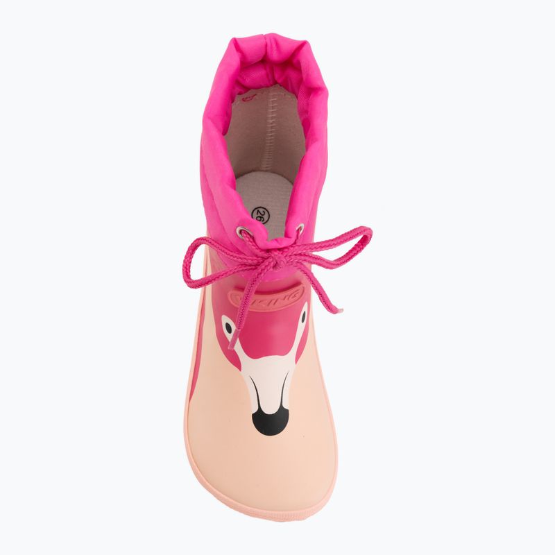 Kinder-Gummistiefel Viking Alv Barefoot Paw Print light pink/magenta 5