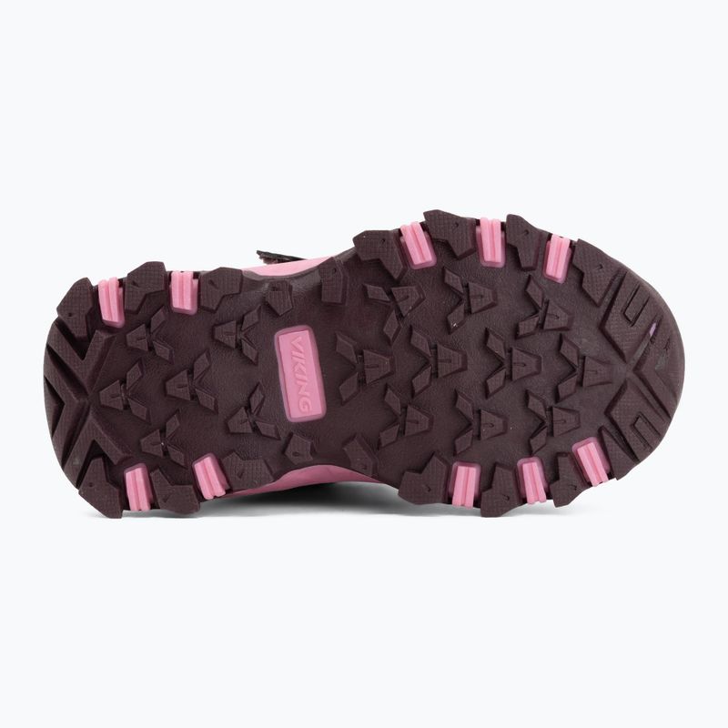 Kinderschuhe Viking Footwear Track Mid 2V Waterproof Pflaume/Mehrfarbig 4