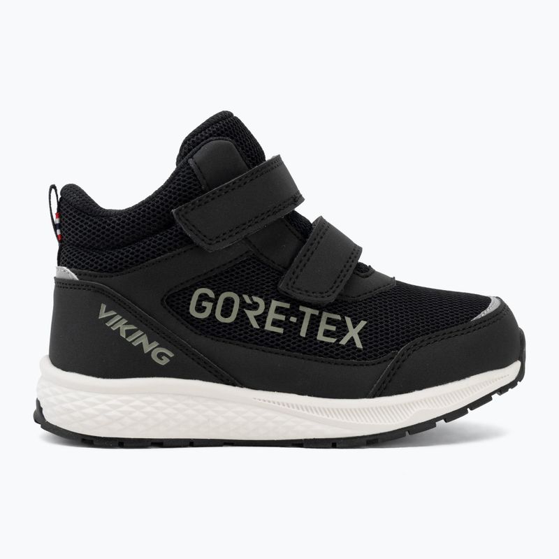 Kinderschuhe Viking Footwear Bouncy Mid 2V Gore-Tex schwarz 2
