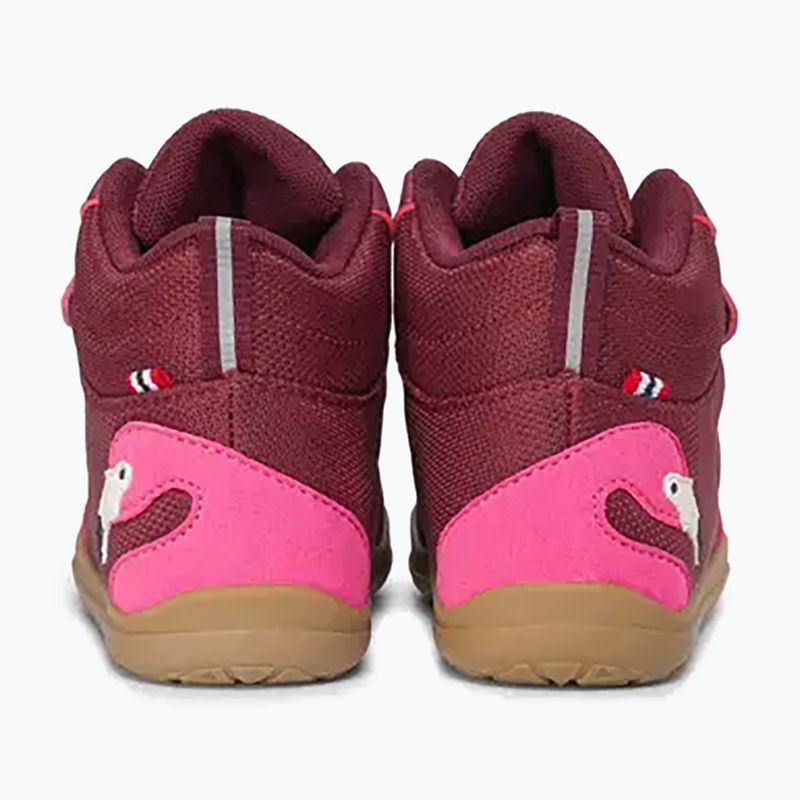 Kinder Barfußschuhe Viking Footwear Alv Barefoot Mid 2V Wasserdicht Burgunder 11