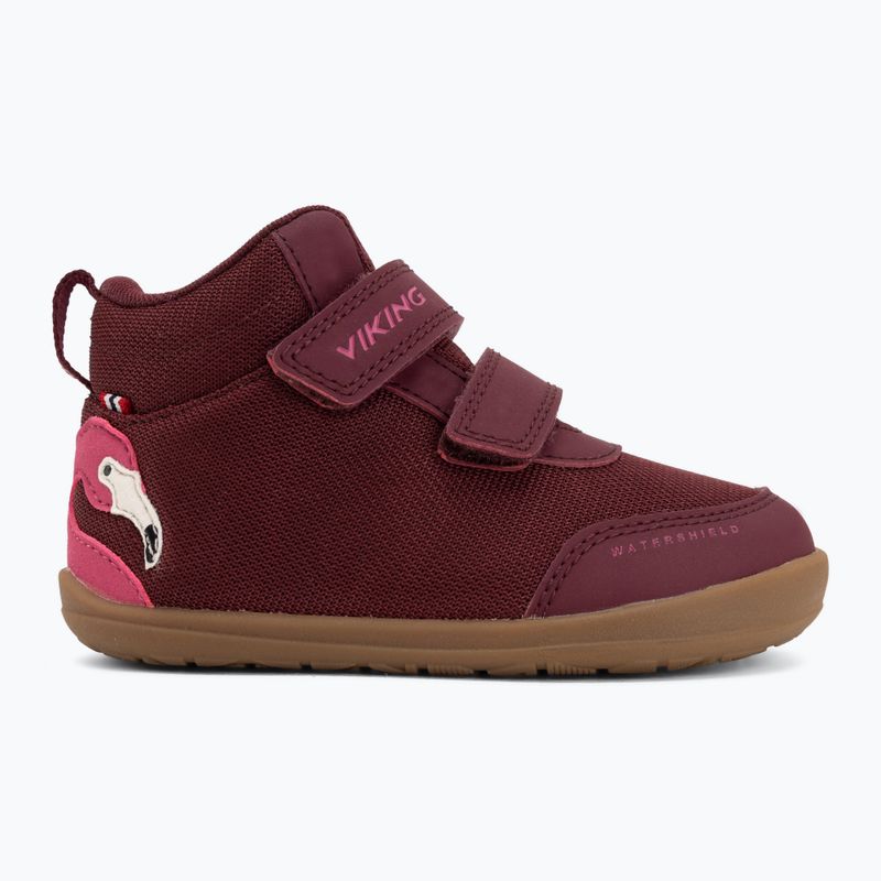 Barfußschuhe Kinder Viking Alv Barefoot Mid 2V Waterproof burgundy 2
