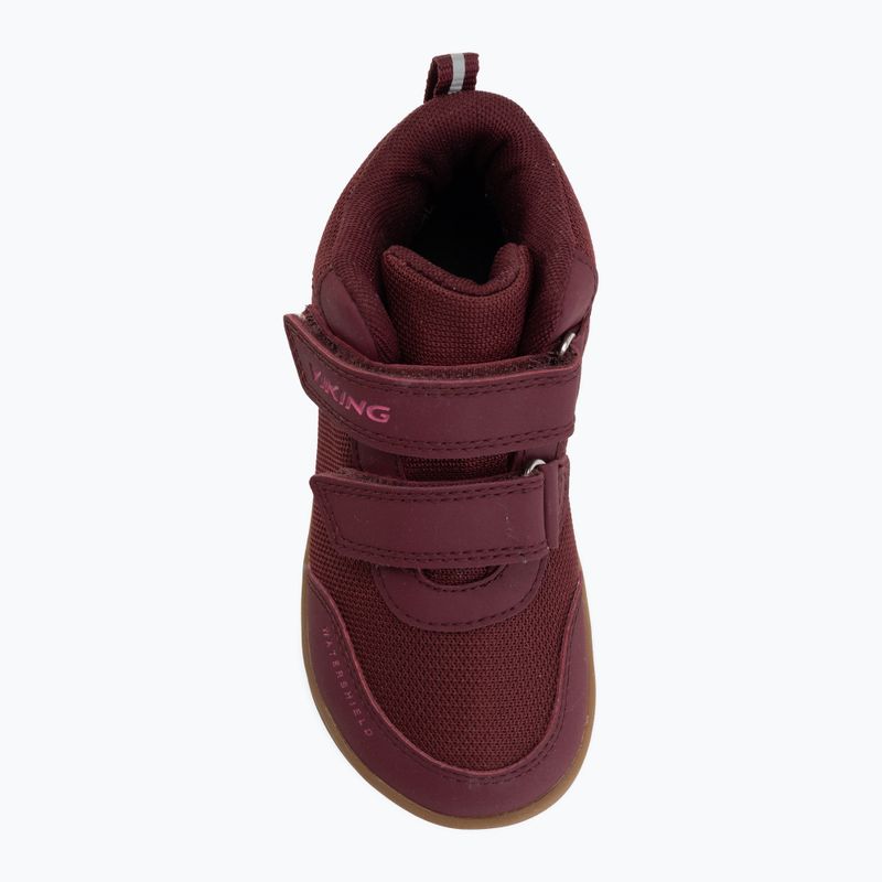 Barfußschuhe Kinder Viking Alv Barefoot Mid 2V Waterproof burgundy 5