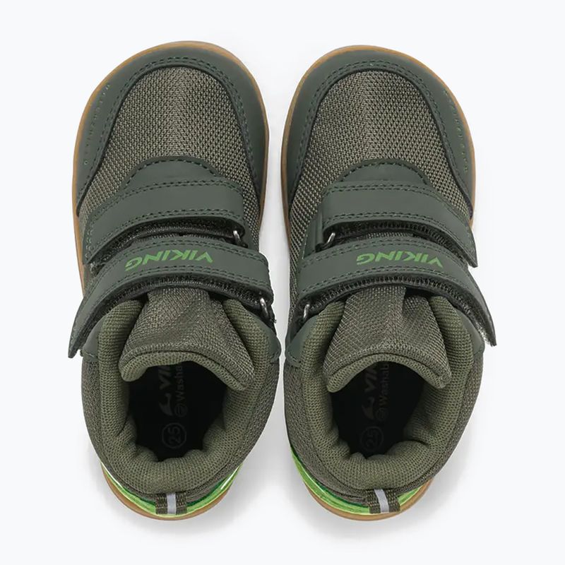 Kinder Barfußschuhe Viking Footwear Alv Barefoot Mid 2V Wasserdicht Kiefer 13