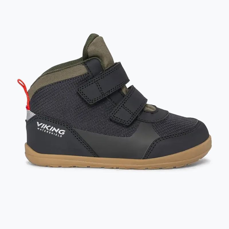 Kinder Barfußschuhe Viking Footwear Aspen Barefoot Mid 2V Wasserdicht schwarz 8