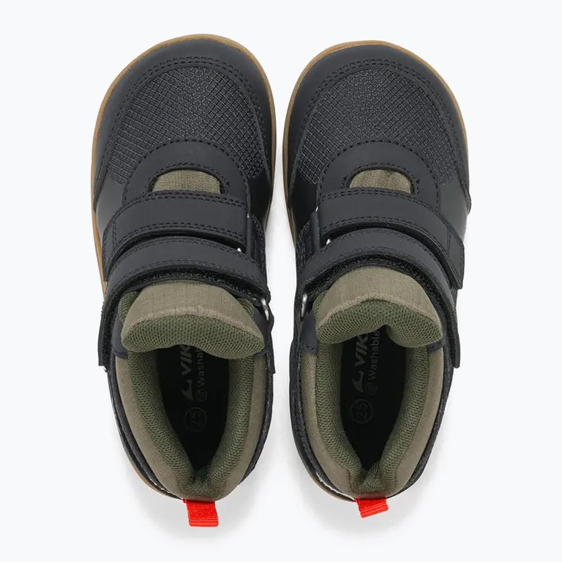Kinder Barfußschuhe Viking Footwear Aspen Barefoot Mid 2V Wasserdicht schwarz 12