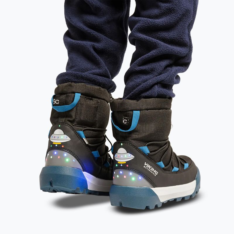 Kinder-Winterstiefel Viking Footwear Spaceship Warm SC Waterproof black/dark blue 11