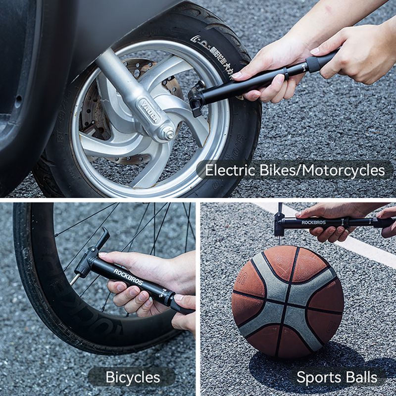 Rockbros Fahrradpumpe 42320010 120psi schwarz 6