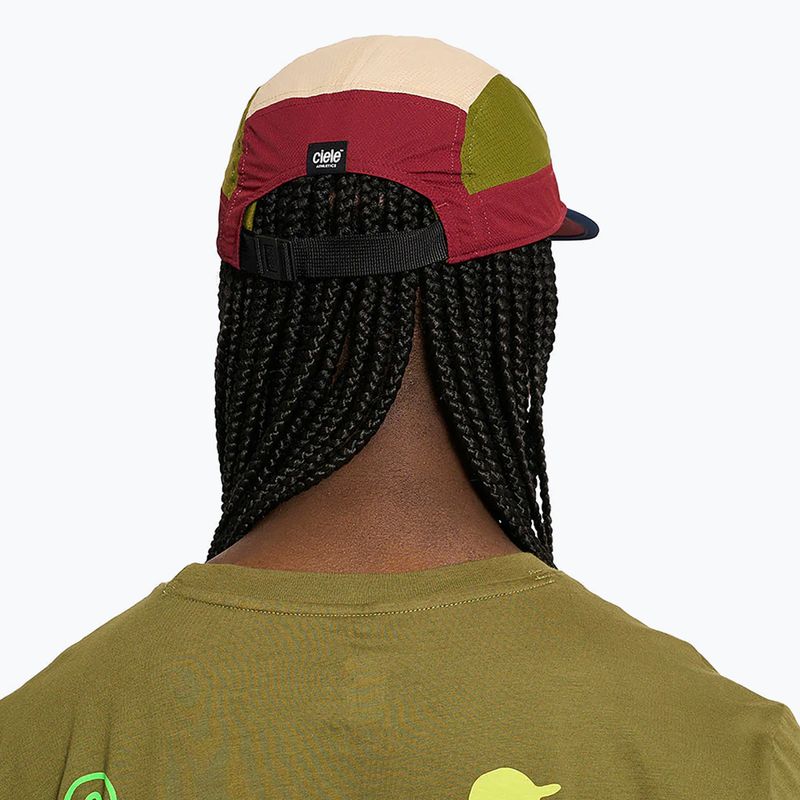 Ciele Leichtathletik GOCap Feld IconicBar Kappe Purpurrot/Terrain 5