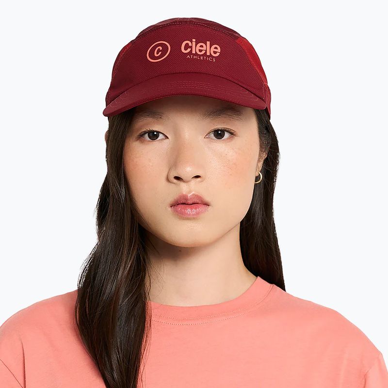 Ciele Athletics FSTCap SC Classic Cside Kappe mit Schirm crimson red/merlot 4