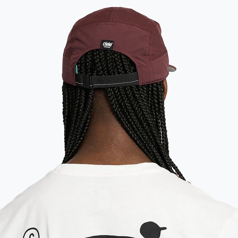 Ciele Athletics GOCap Comp Bars dunklen Wein rot Baseballkappe 6