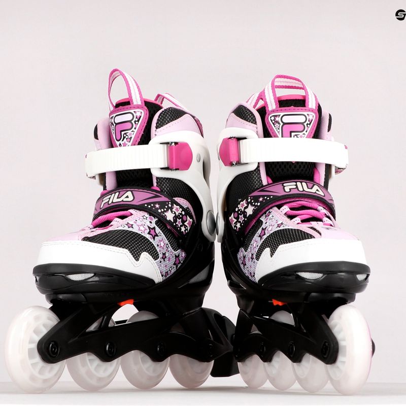 Rollschuhe für Kinder FILA J-One G black/white/pink 13