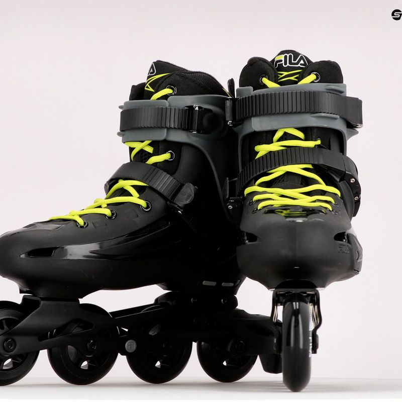 Rollerblades für Männer FILA Houdini black/grey/lime 10