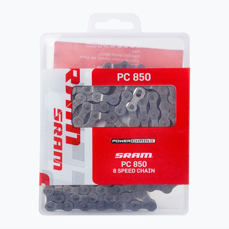 Fahrradkette SRAM 10 CN PC850 W/ PWR grau 47.2708.114.005