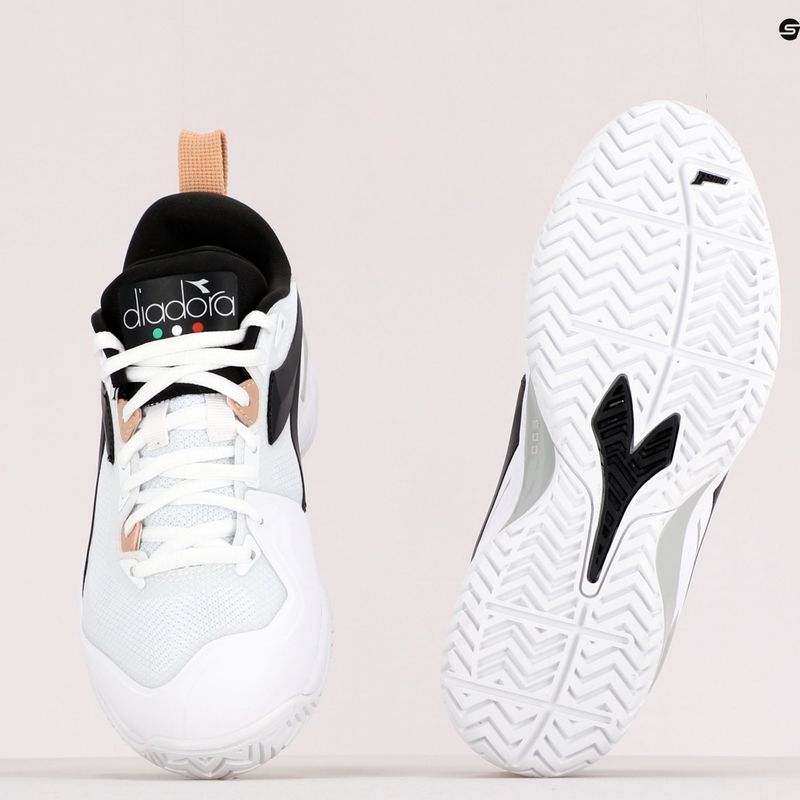 Damen Tennisschuhe Diadora Speed Blushield 5 AG weiß und schwarz DD-101.176941 9