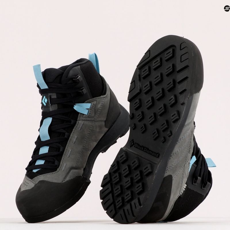 Zustiegsschuhe Damen Black Diamond Mission LT Mid WP Aprch grau 9