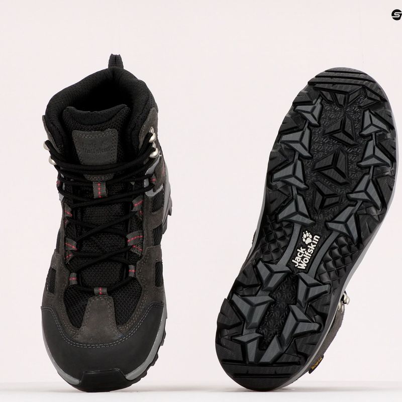 Jack Wolfskin Damen-Trekkingstiefel Vojo 3 Texapore Mid grau 4042471_6157 9