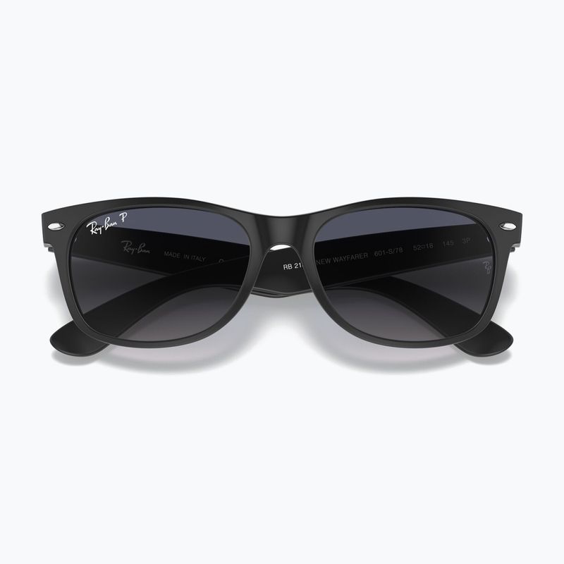 Sonnenbrille Ray-Ban New Wayfarer Classic black matte/blue gradient 3