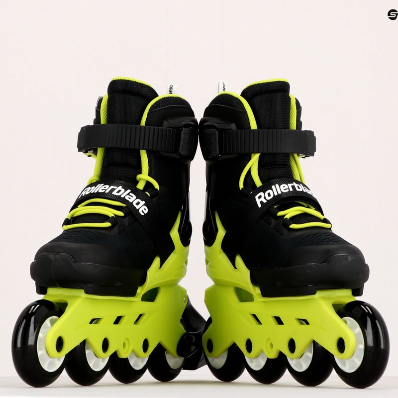 Rollerblade Microblade Kinder Rollschuhe schwarz und gelb 7101700215 9