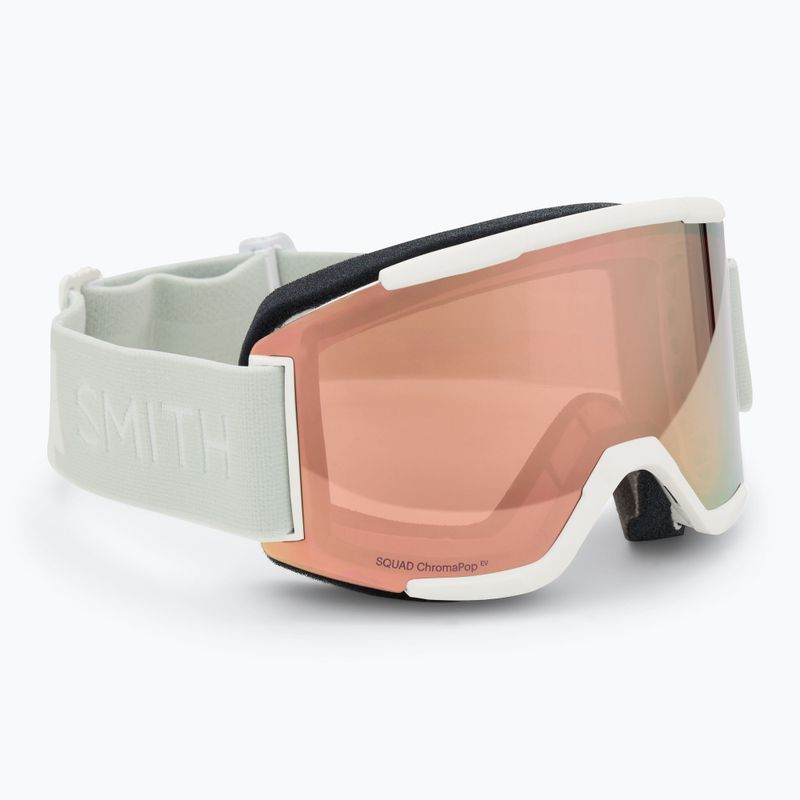 Skibrille Smith Squad white vapor/chromapop everyday rose gold mirror 2