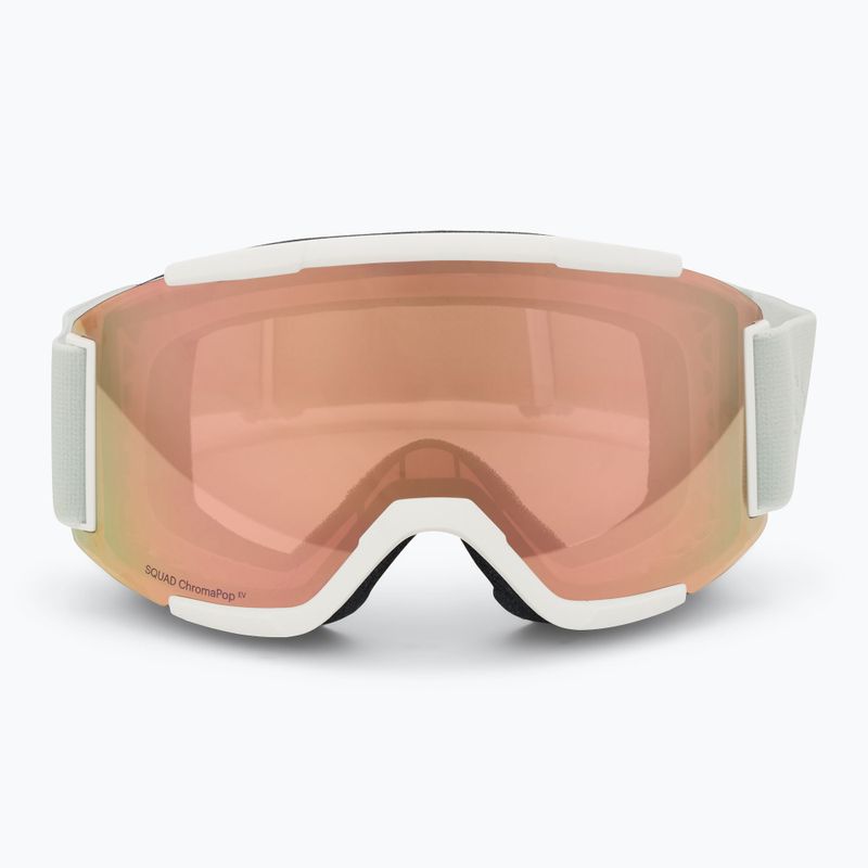 Skibrille Smith Squad white vapor/chromapop everyday rose gold mirror 3