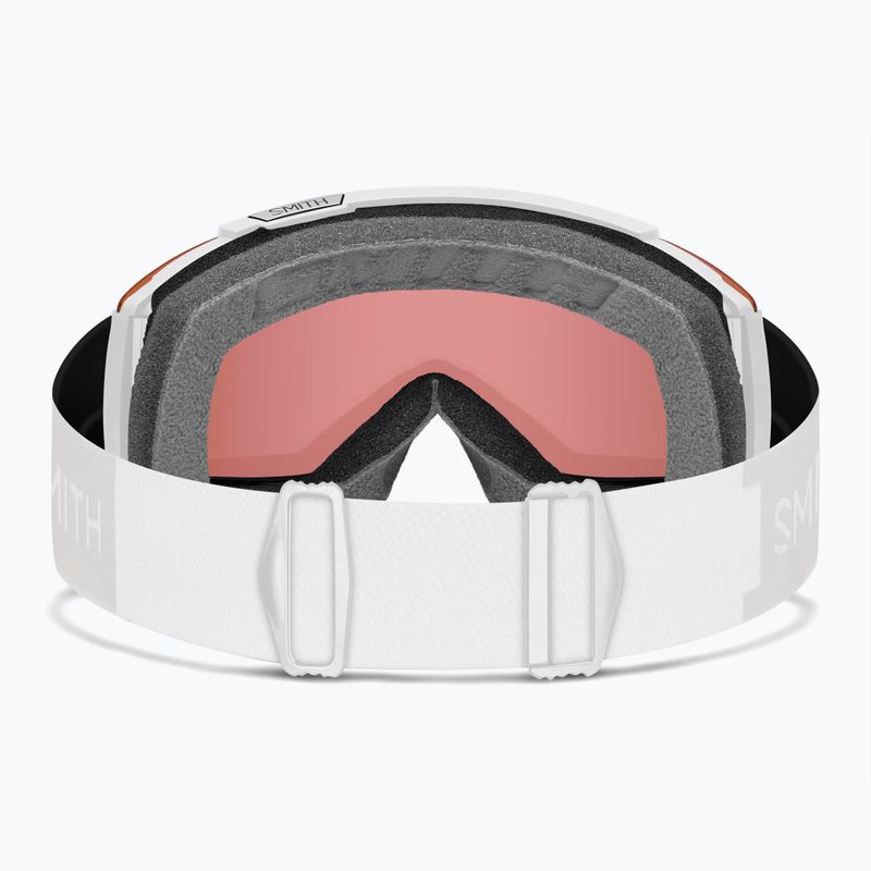 Skibrille Smith Squad white vapor/chromapop everyday rose gold mirror 7