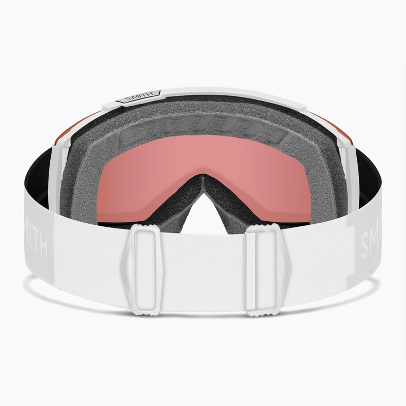 Smith Squad white vapor/chromapop everyday rose gold mirror Skibrille 2