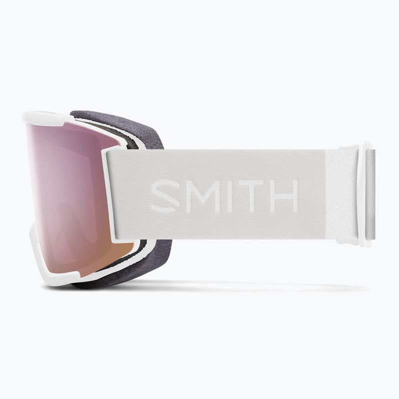 Skibrille Smith Squad white vapor/chromapop everyday rose gold mirror 8