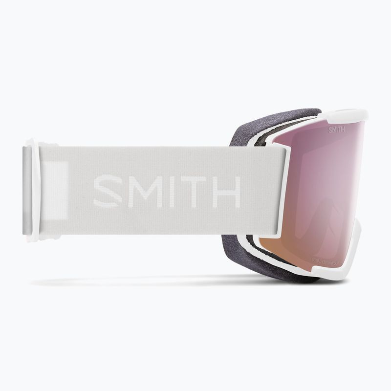 Skibrille Smith Squad white vapor/chromapop everyday rose gold mirror 9